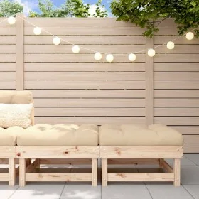 Garden stools with cushions 2 pcs solid pine wood by vidaXL, Modular outdoor sofas - Ref: Foro24-825464, Price: 128,73 €, Dis...