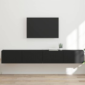 Mueble de TV Montado en la Pared 2 pcs Negro 60 x 31 x 29.5 cm en Muebles TV | Comprar online en Foru.es