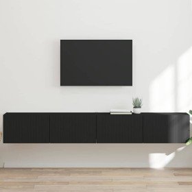 Mueble de TV Montado en la Pared 2 pcs Negro 60 x 31 x 29.5 cm en Muebles TV | Comprar online en Foru.es