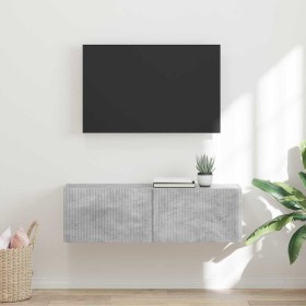 Mueble de TV Montado en la Pared Concreto 60 x 31 x 29.5 cm en Muebles TV | Comprar online en Foru.es