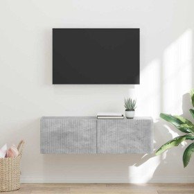 Mueble de TV Montado en la Pared Concreto 60 x 31 x 29.5 cm en Muebles TV | Comprar online en Foru.es