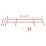 Respaldo para trineo madera contrachapada rojo de vidaXL, Trineos - Ref: Foro24-93698, Precio: 30,70 €, Descuento: %