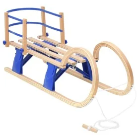 Trineo plegable con respaldo madera contrachapada 110 cm de vidaXL, Trineos - Ref: Foro24-93700, Precio: 102,29 €, Descuento: %