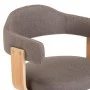 Drehbare Esszimmerstühle, 2 Stück, gebogenes Holz, grau-taupefarbener Stoff von vidaXL, Essstühle - Ref: Foro24-3054905, Prei...