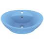 Lavabo lujoso con rebosadero cerámica azul claro 58,5x39 cm de vidaXL, Lavabos - Ref: Foro24-146934, Precio: 69,49 €, Descuen...