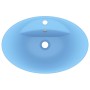 Lavabo lujoso con rebosadero cerámica azul claro 58,5x39 cm de vidaXL, Lavabos - Ref: Foro24-146934, Precio: 69,49 €, Descuen...