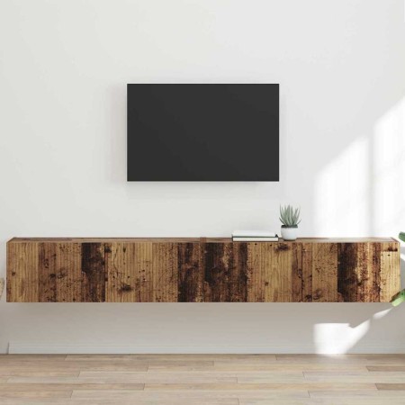 Mueble de TV Montado en la Pared 2 pcs Madera Vieja en Muebles TV | Comprar online en Foru.es