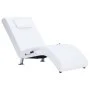 Diván de masaje con almohada de cuero sintético blanco de vidaXL, Divanes - Ref: Foro24-281285, Precio: 230,69 €, Descuento: %