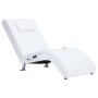 Diván de masaje con almohada de cuero sintético blanco de vidaXL, Divanes - Ref: Foro24-281285, Precio: 253,39 €, Descuento: %