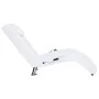 Diván de masaje con almohada de cuero sintético blanco de vidaXL, Divanes - Ref: Foro24-281285, Precio: 230,69 €, Descuento: %