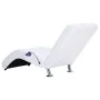 Diván de masaje con almohada de cuero sintético blanco de vidaXL, Divanes - Ref: Foro24-281285, Precio: 230,69 €, Descuento: %