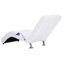 Diván de masaje con almohada de cuero sintético blanco de vidaXL, Divanes - Ref: Foro24-281285, Precio: 253,39 €, Descuento: %