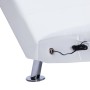 Diván de masaje con almohada de cuero sintético blanco de vidaXL, Divanes - Ref: Foro24-281285, Precio: 253,39 €, Descuento: %