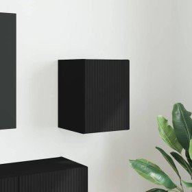 Mueble de TV Montado en la Pared Negro 30 x 31 x 40 cm en Muebles TV | Comprar online en Foru.es