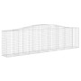 Cestas de gaviones 2 uds forma de arco hierro 400x50x100/120 cm de vidaXL, Maceteros y jardineras - Ref: Foro24-3145956, Prec...