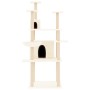 Rascador para gatos con postes de sisal crema 166 cm de vidaXL, Mobiliario para gatos - Ref: Foro24-171723, Precio: 74,43 €, ...