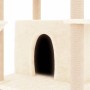 Rascador para gatos con postes de sisal crema 166 cm de vidaXL, Mobiliario para gatos - Ref: Foro24-171723, Precio: 74,43 €, ...