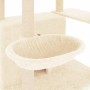 Rascador para gatos con postes de sisal crema 166 cm de vidaXL, Mobiliario para gatos - Ref: Foro24-171723, Precio: 74,43 €, ...