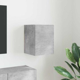 Mueble de TV Montado en la Pared Concreto 30 x 31 x 40 cm en Muebles TV | Comprar online en Foru.es
