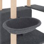 Rascador para gatos con postes de sisal gris oscuro 166 cm de vidaXL, Mobiliario para gatos - Ref: Foro24-171725, Precio: 78,...