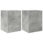 Mueble de TV Montado en la Pared 2 pcs Concreto 30 x 31 x 40 cm en Muebles TV | Comprar online en Foru.es