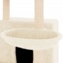 Rascador para gatos con postes de sisal color crema 132 cm de vidaXL, Mobiliario para gatos - Ref: Foro24-171726, Precio: 56,...
