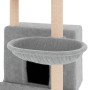 Rascador para gatos con postes de sisal gris claro 132 cm de vidaXL, Mobiliario para gatos - Ref: Foro24-171727, Precio: 45,6...