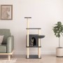 Rascador para gatos con postes de sisal gris oscuro 132 cm de vidaXL, Mobiliario para gatos - Ref: Foro24-171728, Precio: 56,...