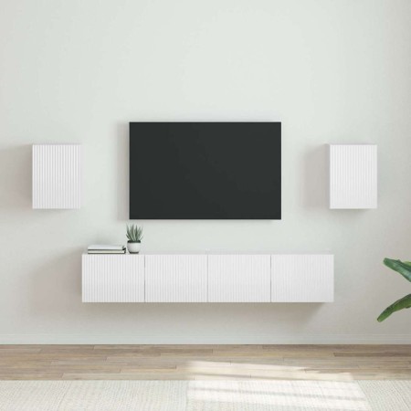 Mueble de TV Montado en la Pared 2 pcs Brillante en Muebles TV | Comprar online en Foru.es