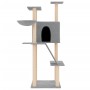 Rascador para gatos con postes de sisal gris claro 143 cm de vidaXL, Mobiliario para gatos - Ref: Foro24-171730, Precio: 48,8...