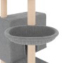 Rascador para gatos con postes de sisal gris claro 143 cm de vidaXL, Mobiliario para gatos - Ref: Foro24-171730, Precio: 48,8...