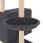 Rascador para gatos con postes de sisal gris oscuro 143 cm de vidaXL, Mobiliario para gatos - Ref: Foro24-171731, Precio: 55,...