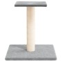 Poste rascador para gatos con plataforma gris claro 38 cm de vidaXL, Mobiliario para gatos - Ref: Foro24-171736, Precio: 17,7...