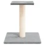 Poste rascador para gatos con plataforma gris claro 38 cm de vidaXL, Mobiliario para gatos - Ref: Foro24-171736, Precio: 18,4...