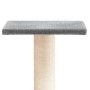 Poste rascador para gatos con plataforma gris claro 38 cm de vidaXL, Mobiliario para gatos - Ref: Foro24-171736, Precio: 17,7...