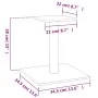 Poste rascador para gatos con plataforma gris claro 38 cm de vidaXL, Mobiliario para gatos - Ref: Foro24-171736, Precio: 18,4...
