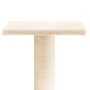 Poste rascador para gatos con plataforma color crema 38 cm de vidaXL, Mobiliario para gatos - Ref: Foro24-171735, Precio: 18,...