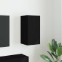 Mueble de TV Montado en la Pared Negro 30 x 31 x 60 cm en Muebles TV | Comprar online en Foru.es