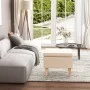 Stool with wooden legs upholstered in cream fabric by vidaXL, Folding stools and chairs - Ref: Foro24-329434, Price: 68,28 €,...