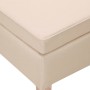 Taburete con patas de madera tapizado tejido crema de vidaXL, Taburetes y sillas plegables - Ref: Foro24-329434, Precio: 69,4...