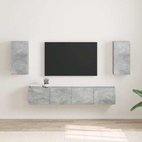 Mueble de TV Montado en la Pared 2 pcs Concreto 30 x 31 x 60 cm en Muebles TV | Comprar online en Foru.es