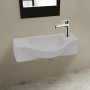 Lavabo de cerámica blanco con agujero para grifo de vidaXL, Lavabos - Ref: Foro24-141930, Precio: 66,48 €, Descuento: %