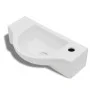 Weißes Keramikwaschbecken mit Hahnloch von vidaXL, Sinkt - Ref: Foro24-141930, Preis: 53,00 €, Rabatt: %