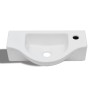 Lavabo de cerámica blanco con agujero para grifo de vidaXL, Lavabos - Ref: Foro24-141930, Precio: 66,48 €, Descuento: %