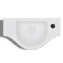 Lavabo de cerámica blanco con agujero para grifo de vidaXL, Lavabos - Ref: Foro24-141930, Precio: 53,00 €, Descuento: %