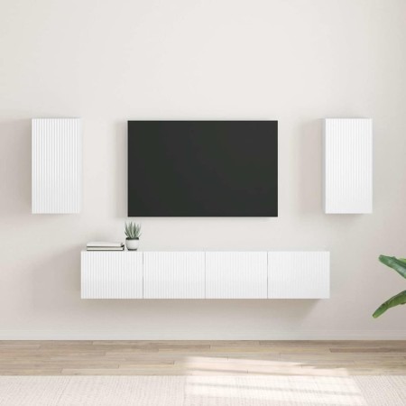 Mueble de TV Montado en la Pared 2 pcs Brillante en Muebles TV | Comprar online en Foru.es