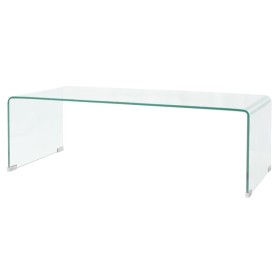 Mesa de centro de vidrio templado transparente 98x45x30 cm de vidaXL, Mesas de centro - Ref: Foro24-244189, Precio: 185,25 €,...