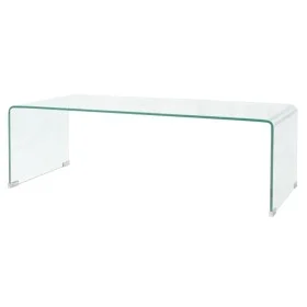 Mesa de centro de vidrio templado transparente 98x45x30 cm de vidaXL, Mesas de centro - Ref: Foro24-244189, Precio: 200,38 €,...