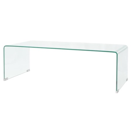 Mesa de centro de vidrio templado transparente 98x45x30 cm de vidaXL, Mesas de centro - Ref: Foro24-244189, Precio: 185,25 €,...