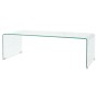 Mesa de centro de vidrio templado transparente 98x45x30 cm de vidaXL, Mesas de centro - Ref: Foro24-244189, Precio: 185,25 €,...